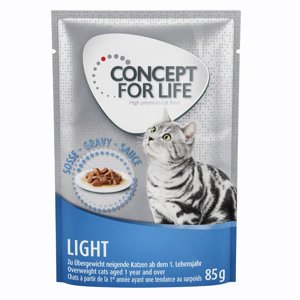 12x85g Concept for Life Light nedves macskatáp szószban