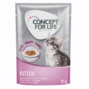 12x85g Concept for Life Kitten szószban nedves macskatáp