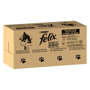 120x85g Felix Fantastic marha, csirke, lazac & tonhal nedves macskatáp