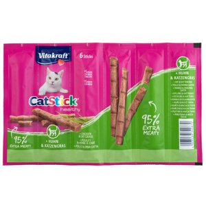 12x6g Vitakraft Cat Stick Mini macskasnack - csirke & macskafű