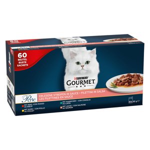60x85g Gourmet Perle (csirke, marha, lazac, nyúl) nedves macskatáp