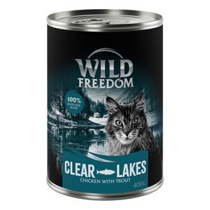 6x400g Wild Freedom Adult nedves macskatáp - Clear Lakes - pisztráng & csirke