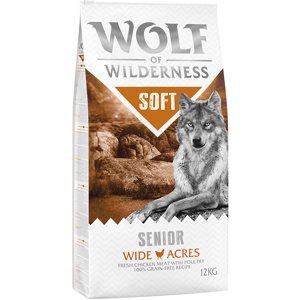 2x12kg Wolf of Wilderness - Senior "Soft - Wide Acres" - csirke száraz kutyatáp