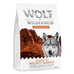 400g Wolf Of Wilderness Explore The Mighty Summit- Performance száraz kutyatáp