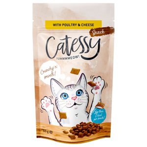 15x65g Catessy jutalomfalat macskáknak-Szárnyas, sajt & taurin