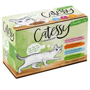 12x100g Vegyes csomag Catessy falatok szószban nedves macskatáp