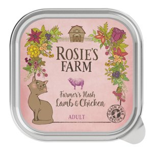 16x100g Rosie's Farm Adult nedves macskatáp- Bárány & csirke