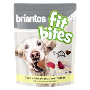 3x150g Briantos "FitBites" - kacsa, cékla & zabpehely kutyasnack utántöltő csomag
