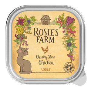 16 x 100 g Rosie's Farm Adult csirke nedves macskatáp 10% árengedménnyel
